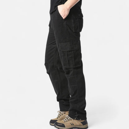 Pantalon tactique pour homme décontracté coupe droite