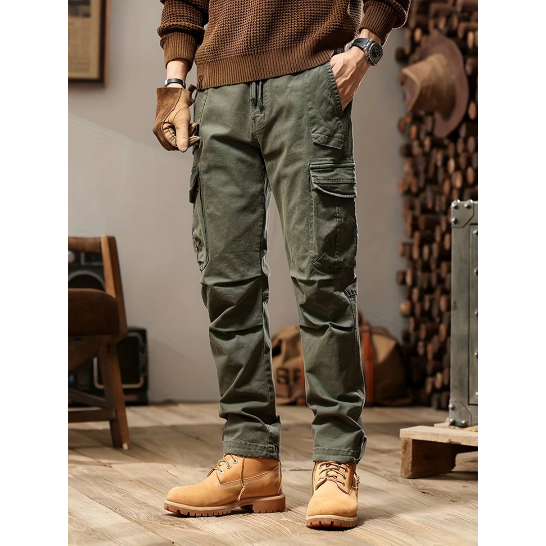 Pantalons droits pratiques pour hommes