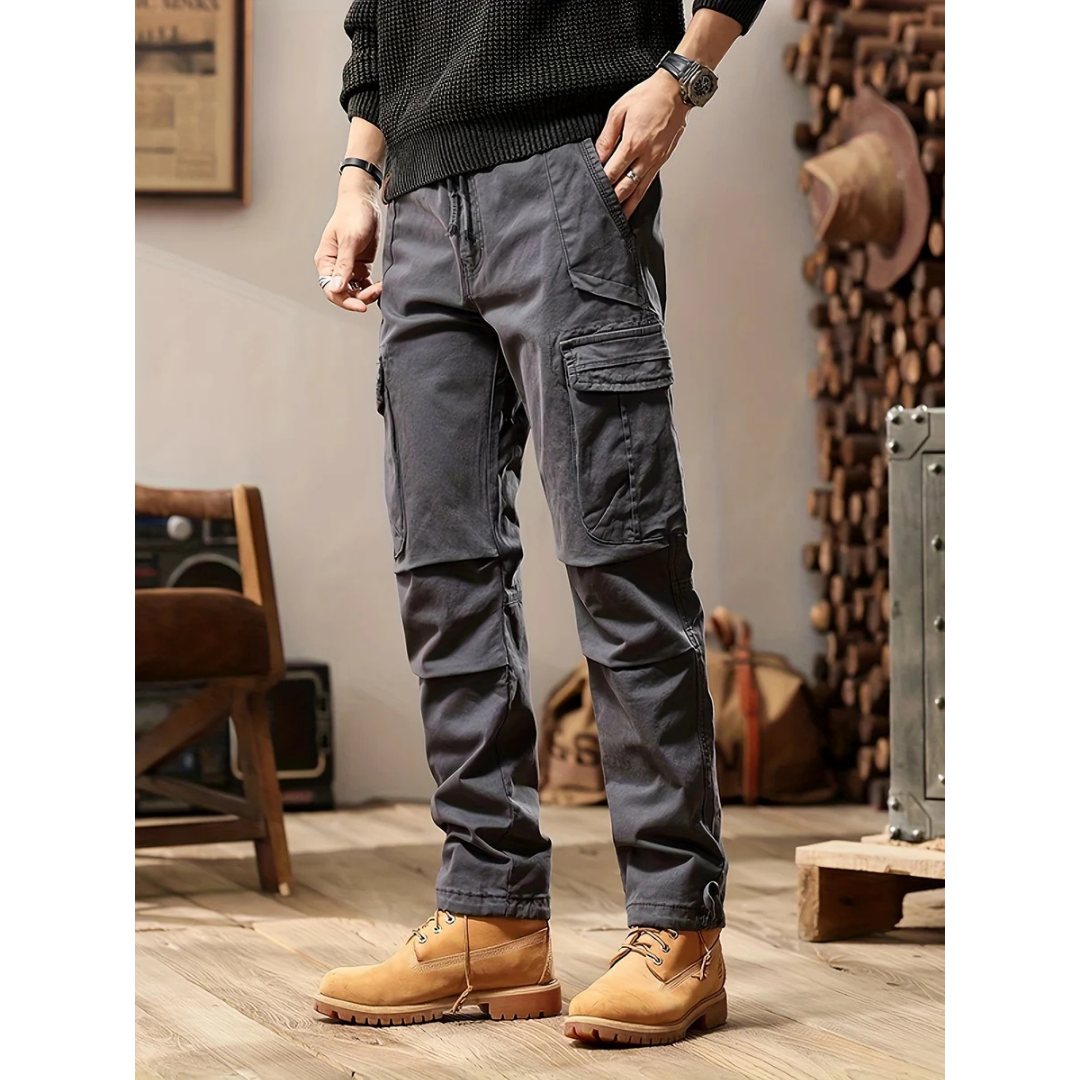 Pantalons droits pratiques pour hommes