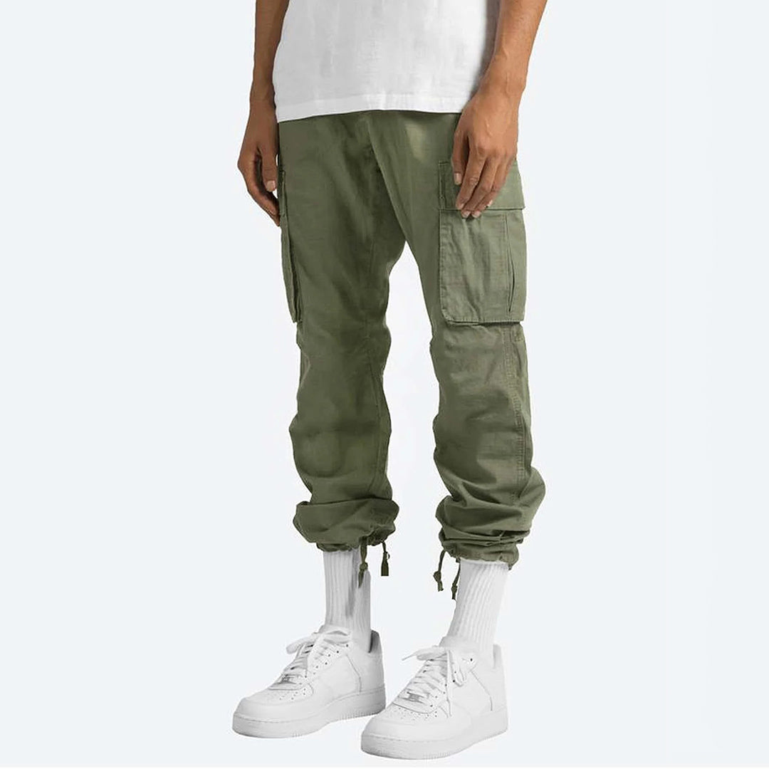 Pantalon cargo homme coupe droite confortable