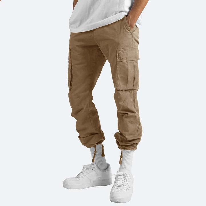 Pantalon cargo homme coupe droite confortable