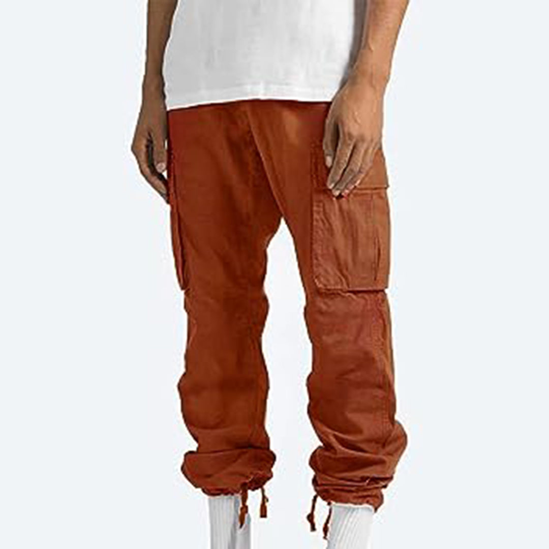 Pantalon cargo homme coupe droite confortable