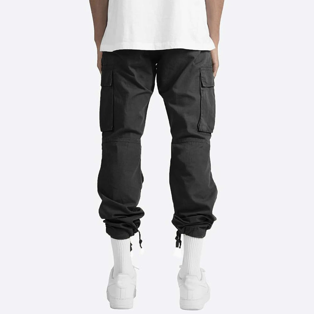 Pantalon cargo homme coupe droite confortable