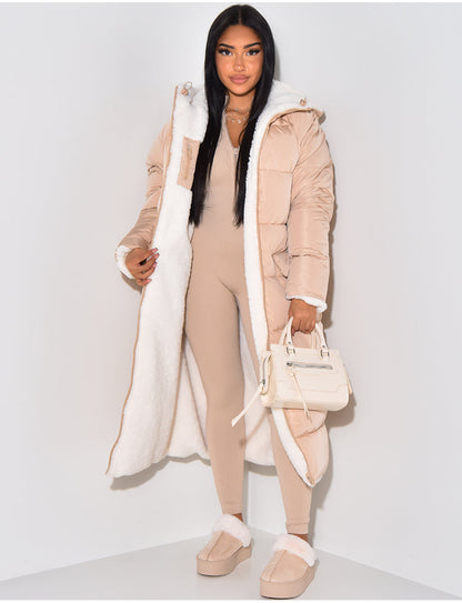 Doudoune réversible zippée pour femme