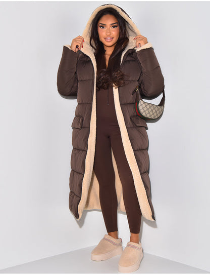 Doudoune réversible zippée pour femme