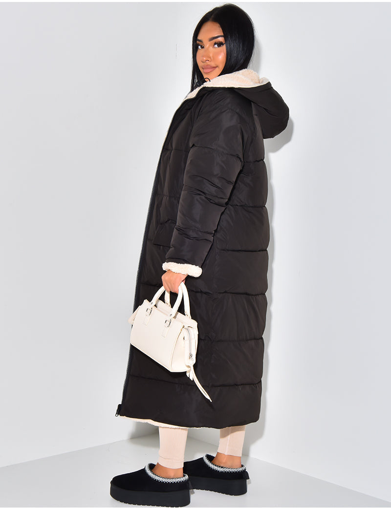 Doudoune réversible zippée pour femme
