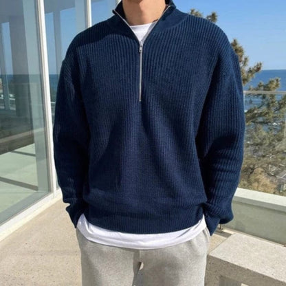 Pull pour femme avec demi-zip moderne