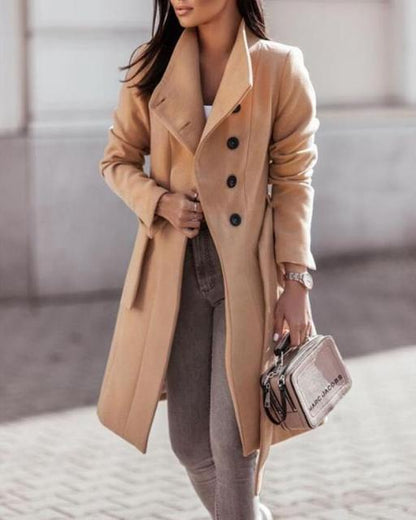 Manteau d'hiver élégant Chaussures longues pour femmes