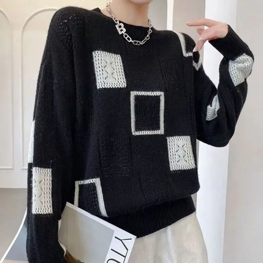 Damen Strickpullover Winter Warm Elegant - IdealeKleiden