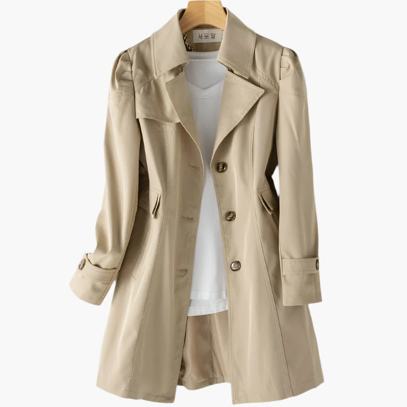 Trench-coat classique long pour femme