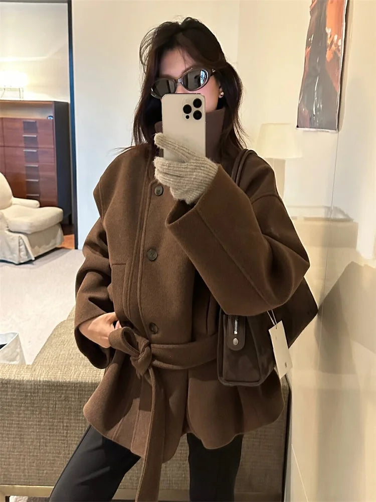 Manteau d'hiver structuré de qualité pour femme