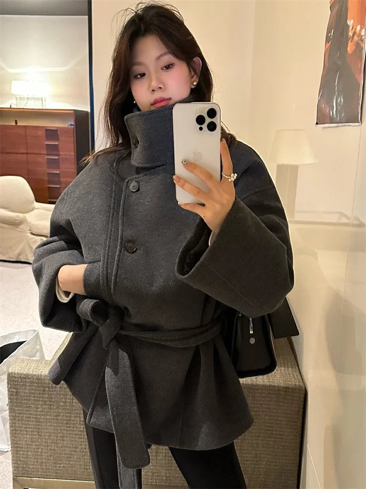 Manteau d'hiver structuré de qualité pour femme