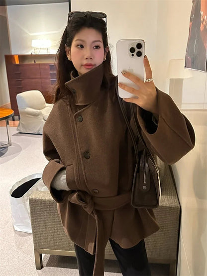 Manteau d'hiver structuré de qualité pour femme