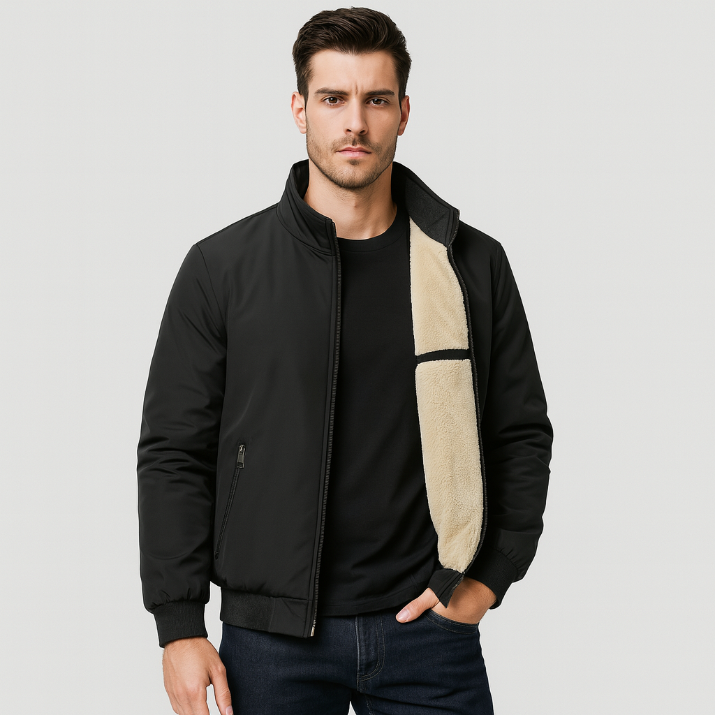 Warme Fleece-Jacke Reißverschluss Damen - IdealeKleiden