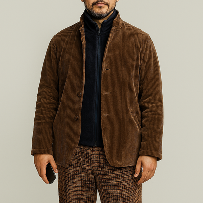 Veste homme élégante Unie Décontractée Rétro