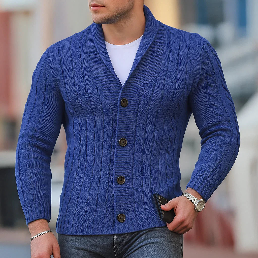 Pull tricoté classique chaud pour hommes