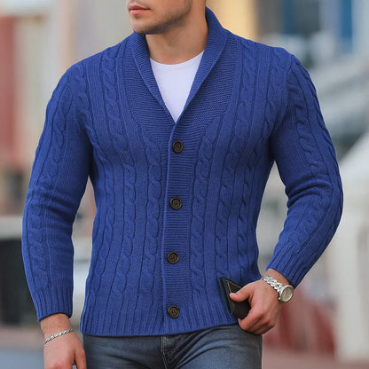 Pull tricoté classique chaud pour hommes