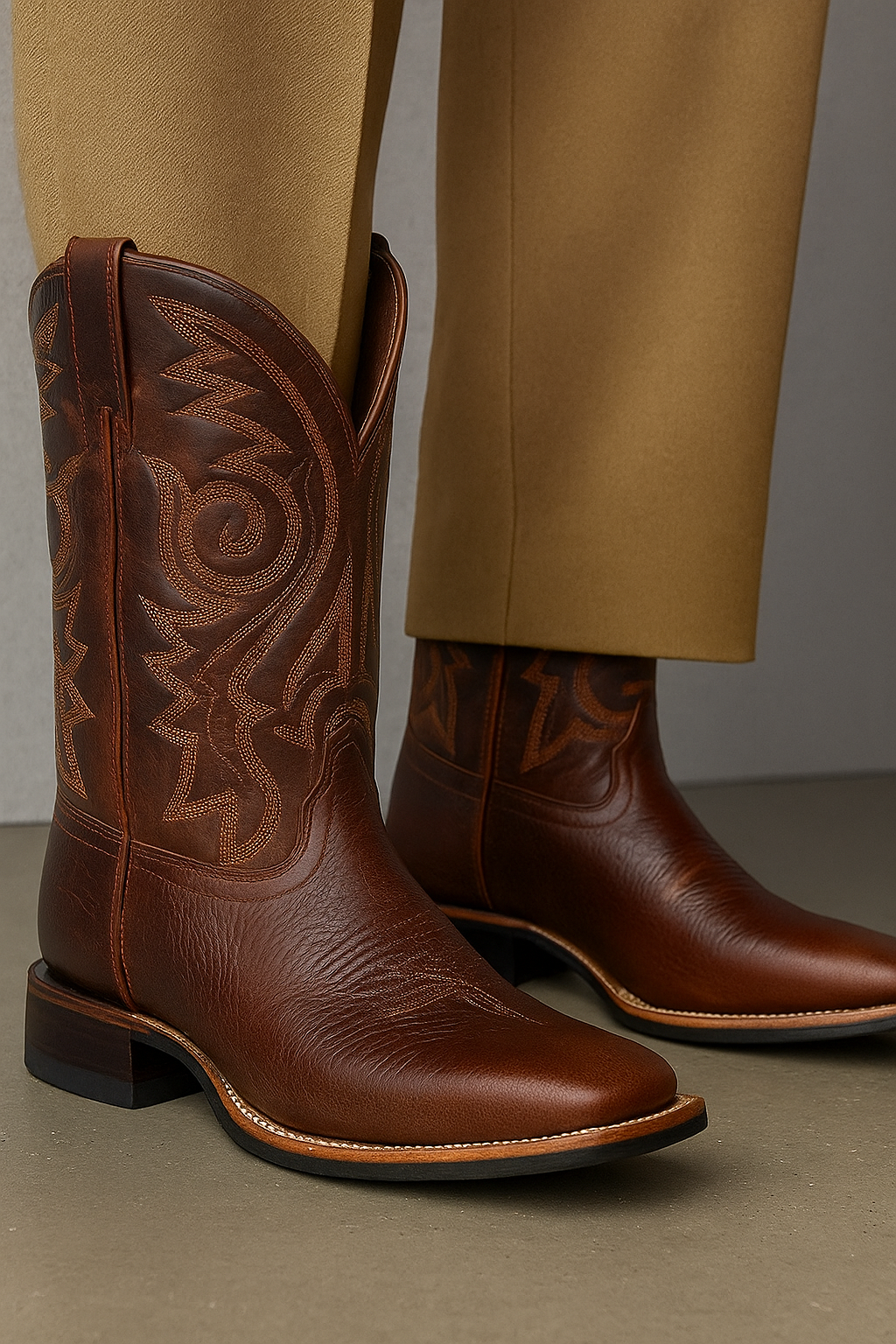 Herren Stiefel Hoch Elegant Schnitt - IdealeKleiden