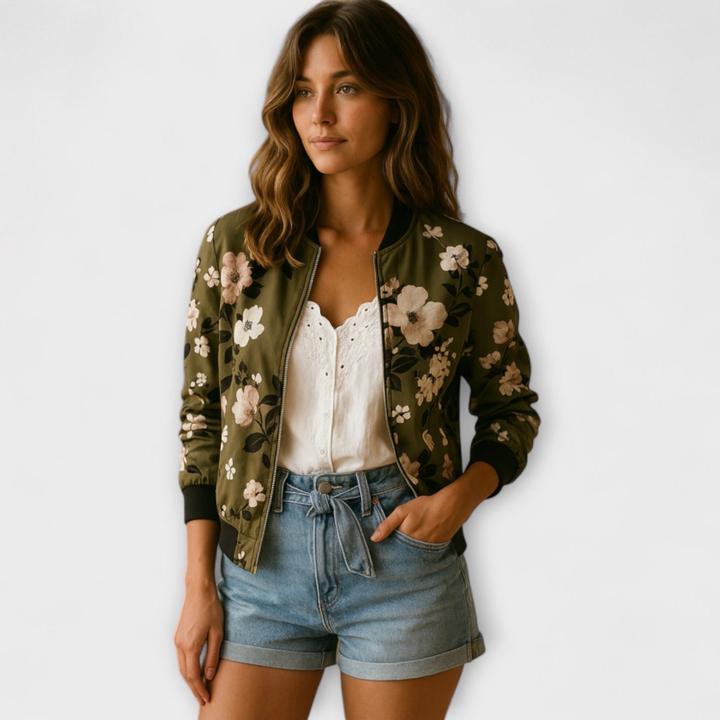 Veste d'été à fleurs