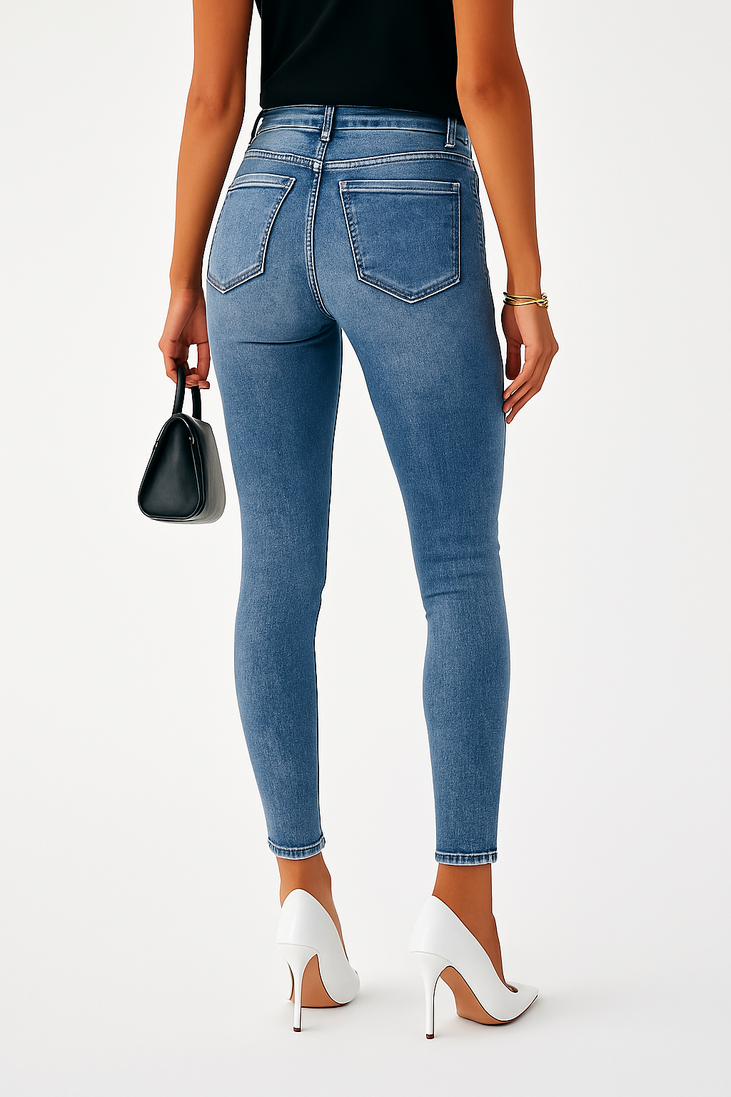 Elegante Damenjeans Hochwertig Stretch - IdealeKleiden