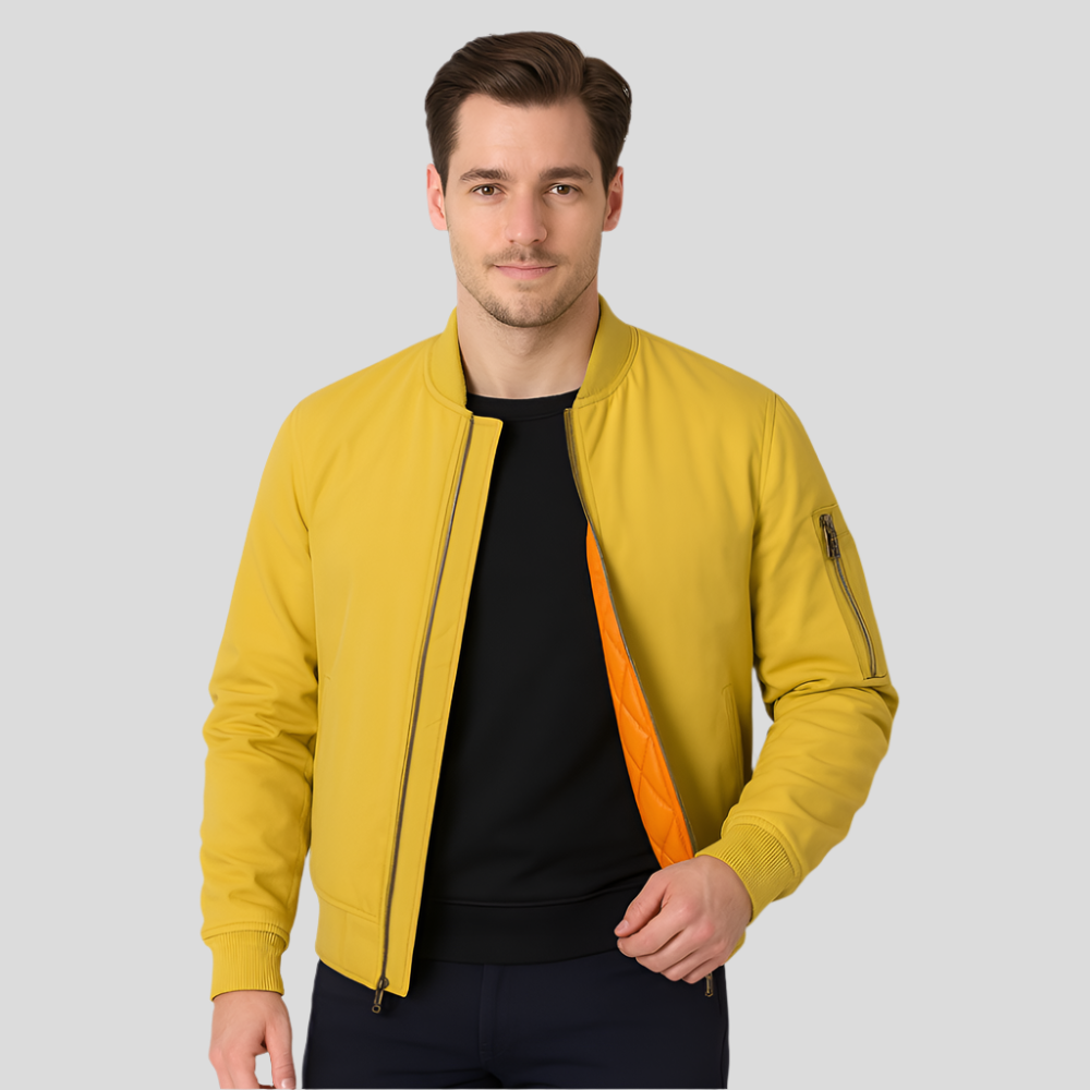 Blouson d'aviateur pour hommes, doublure chaude