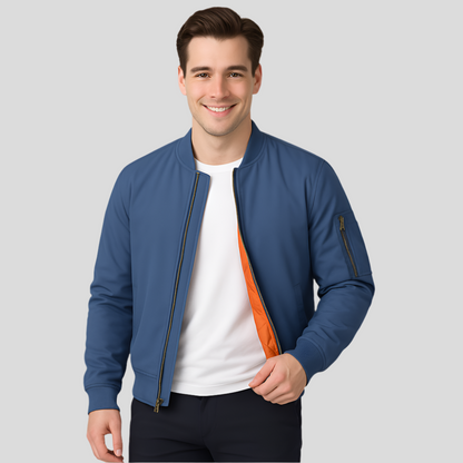 Blouson d'aviateur pour hommes, doublure chaude