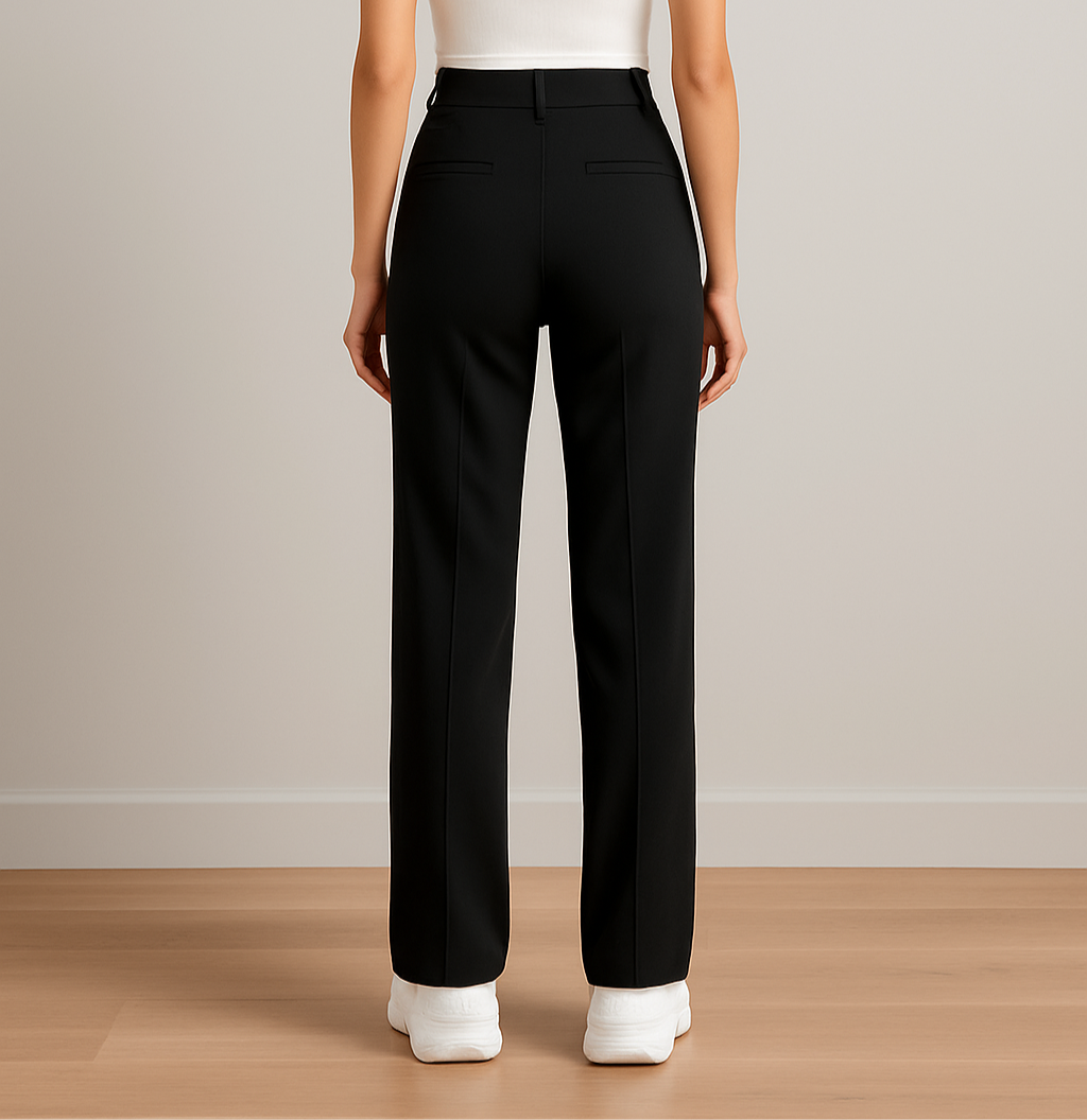 Schlanke Frauenhose Hochtailliert Elegant - IdealeKleiden
