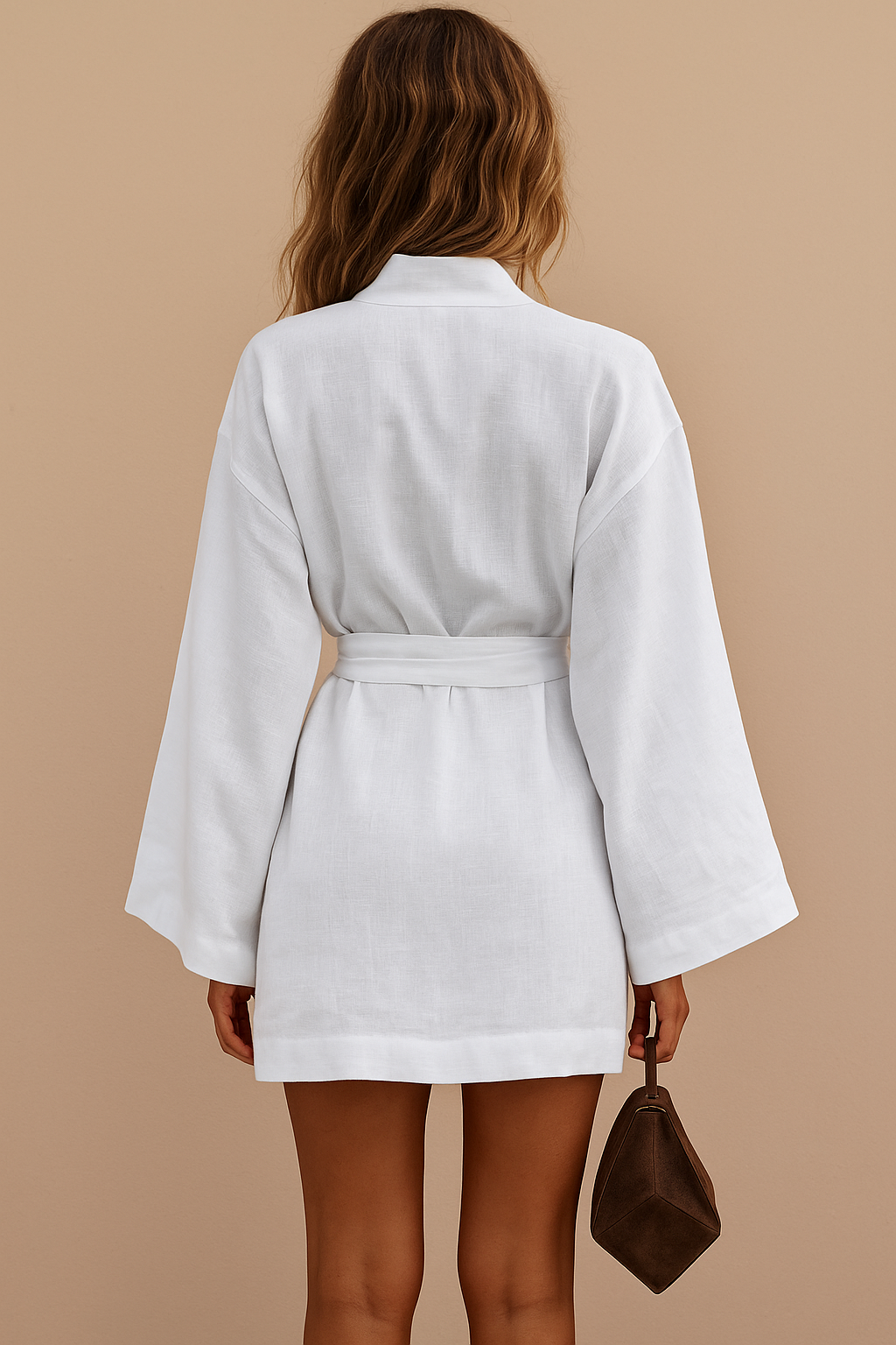 Luxus Kimono Damen mit Seidengürtel - IdealeKleiden