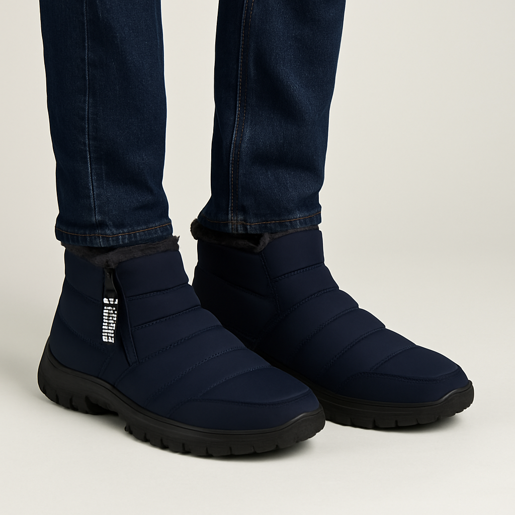 Bottes d'hiver hautes imperméables pour hommes