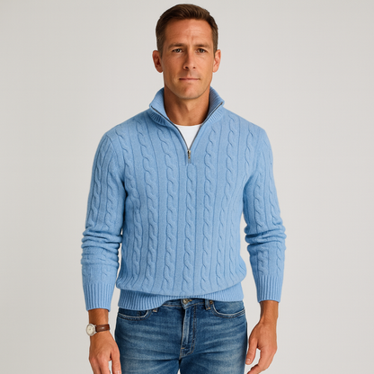 Pull-over homme col montant style moderne