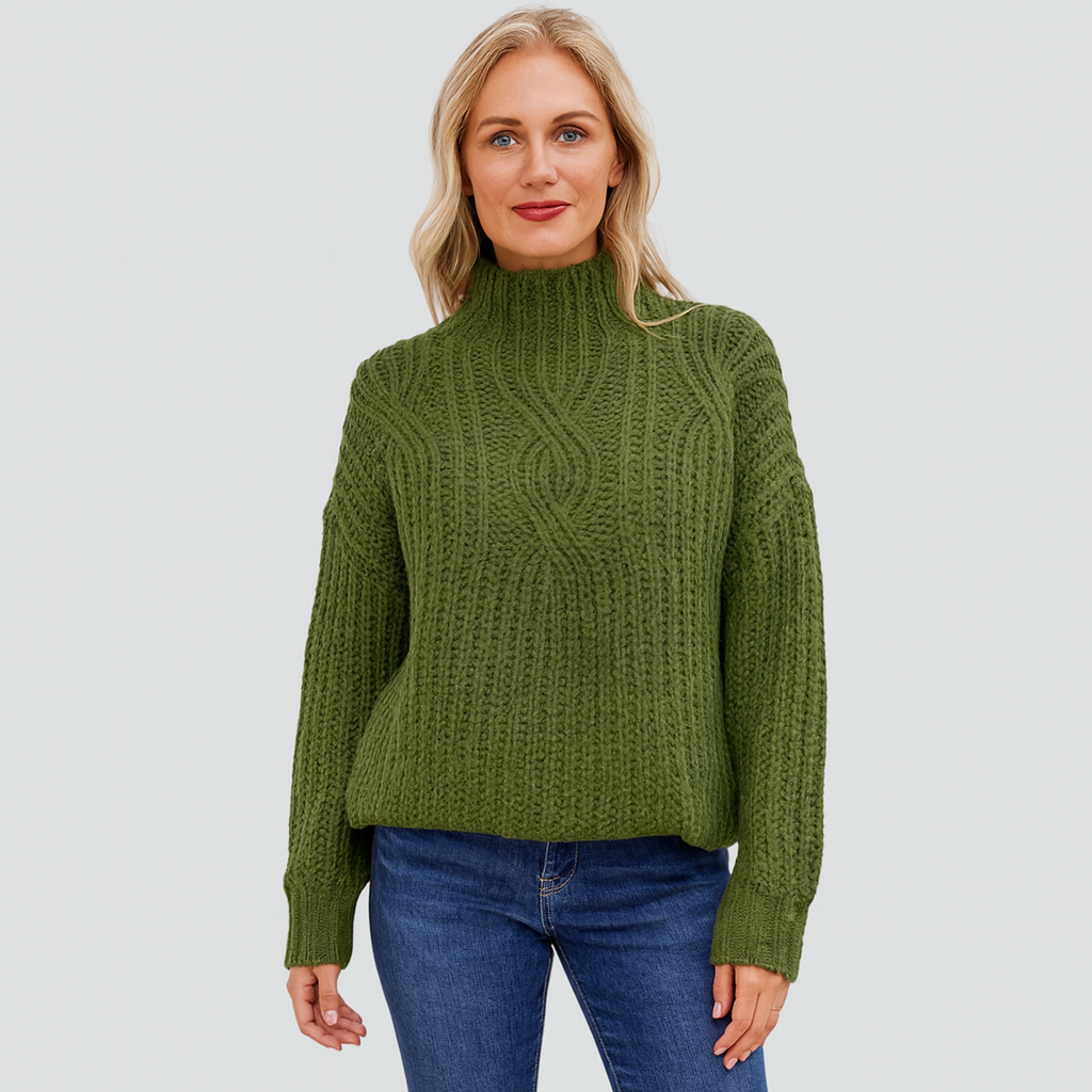 Damen Strickpulli Warm & Stylish - IdealeKleiden