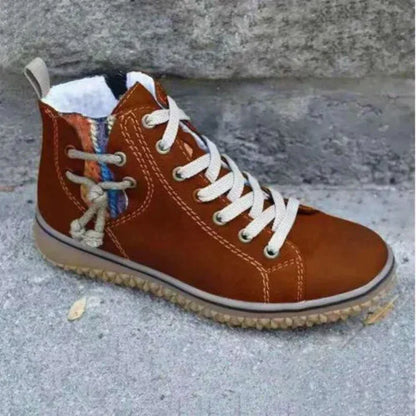 Élégantes bottes en cuir de style vintage