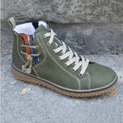Élégantes bottes en cuir de style vintage