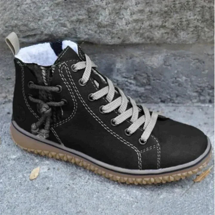 Élégantes bottes en cuir de style vintage