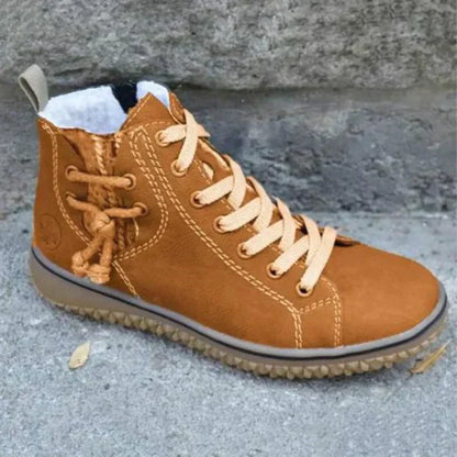 Élégantes bottes en cuir de style vintage