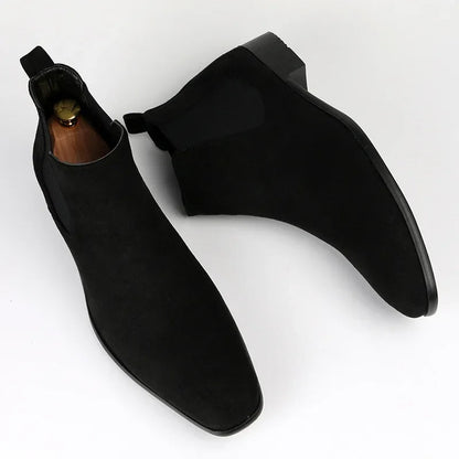Bottes homme daim design chic