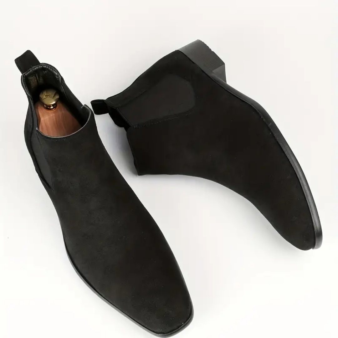 Chelsea boots homme façon daim