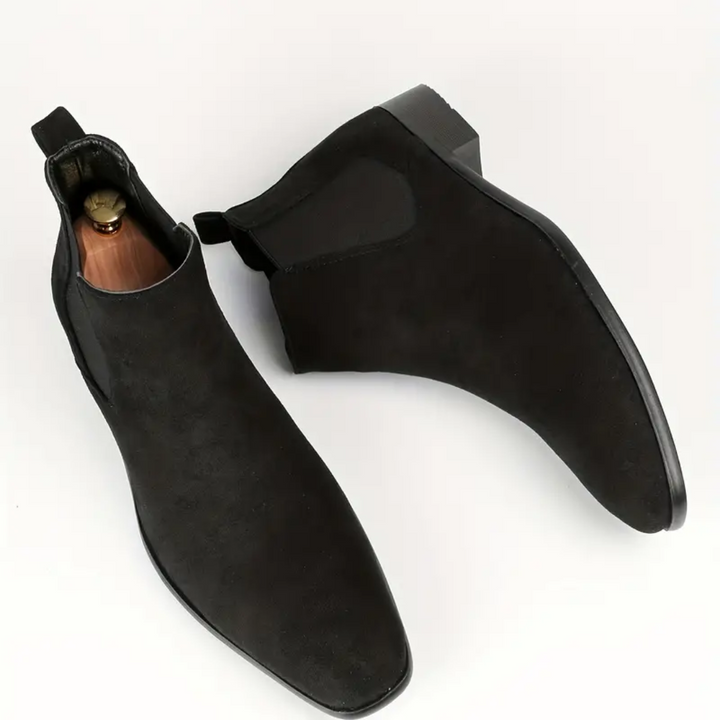Chelsea boots homme façon daim
