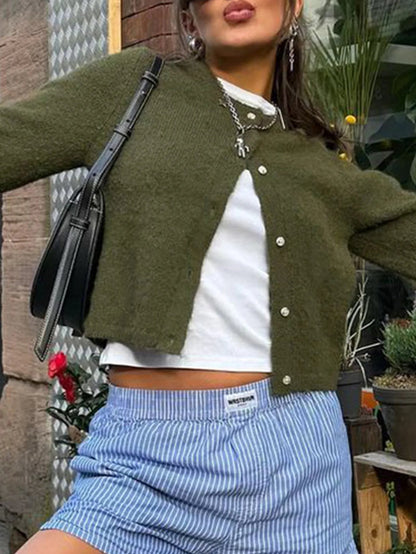 Gilet femme Manches longues Boutonné
