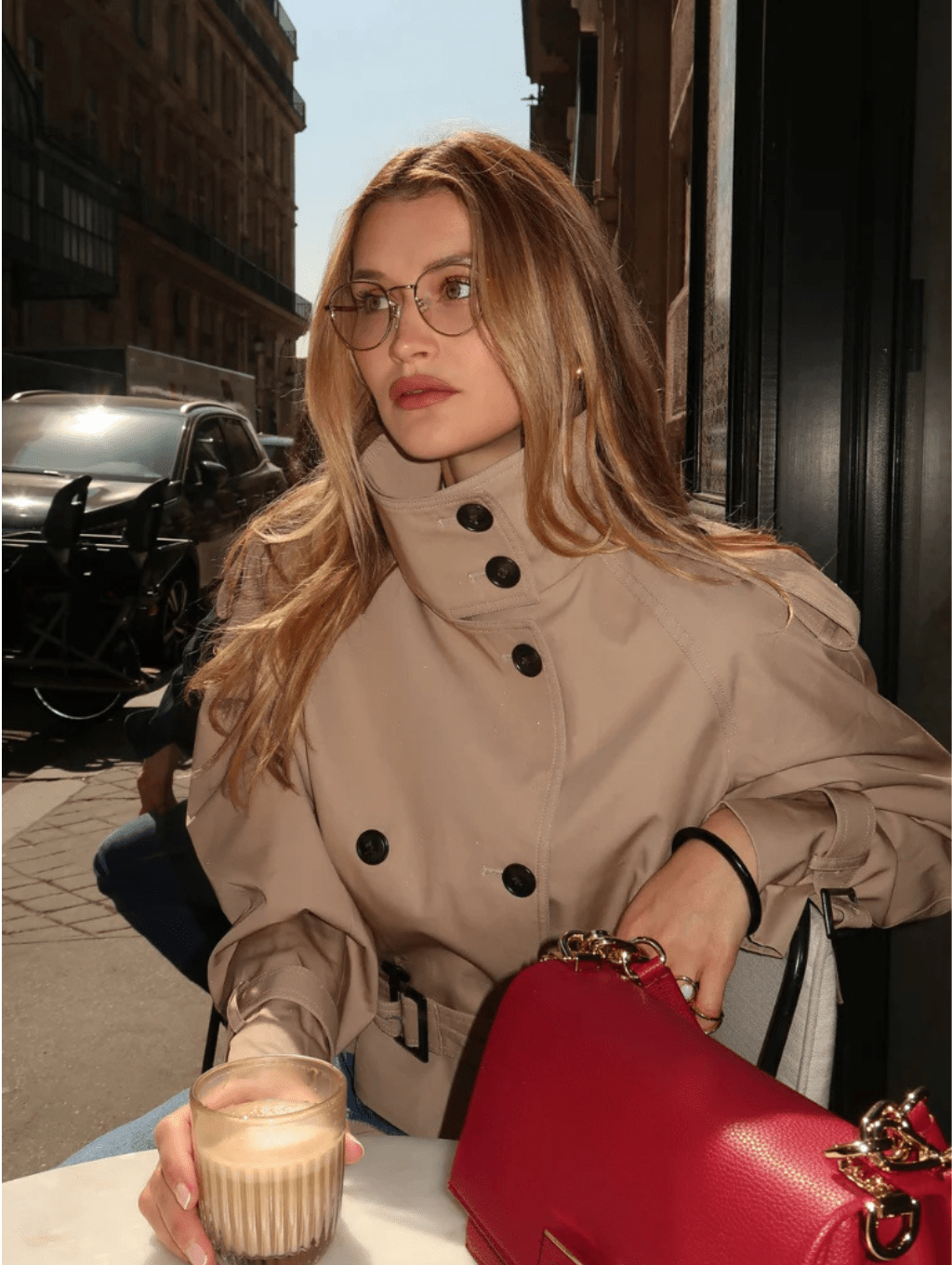 Trench-coat court pour femme, chic, avec ceinture, pour l'hiver