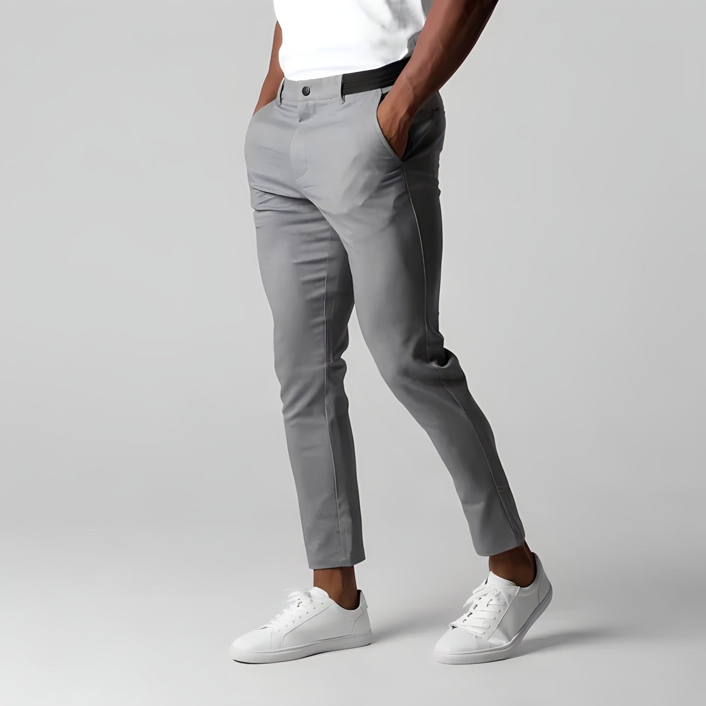 Pantalon Chino Homme Skinny Stretch Élastique