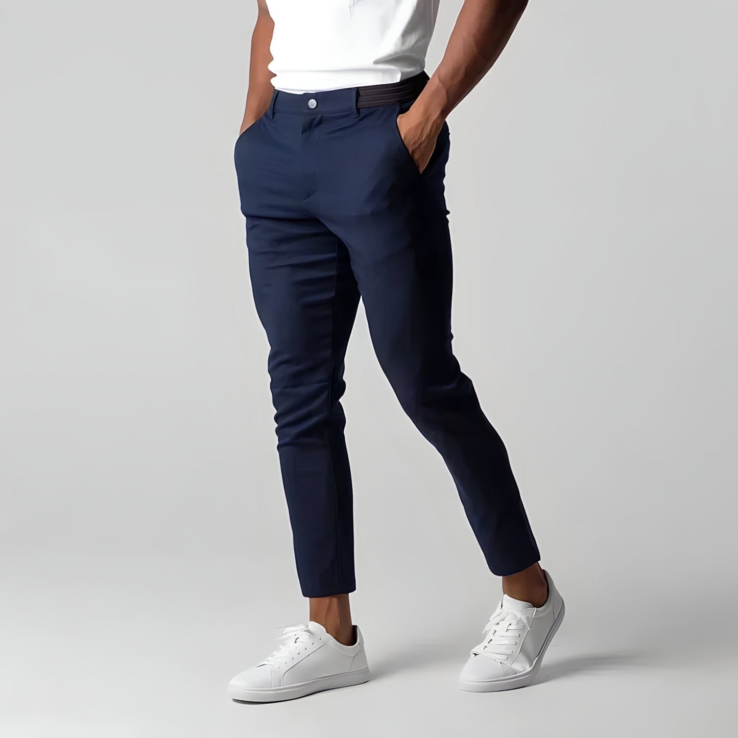 Pantalon Chino Homme Skinny Stretch Élastique