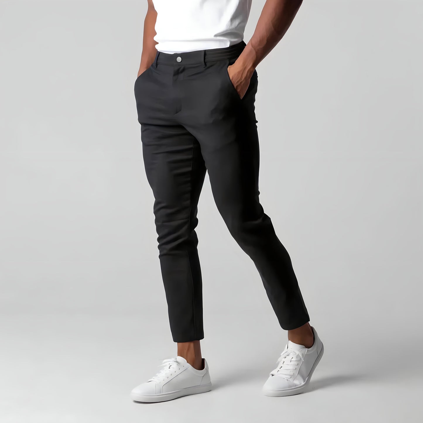 Pantalon Chino Homme Skinny Stretch Élastique