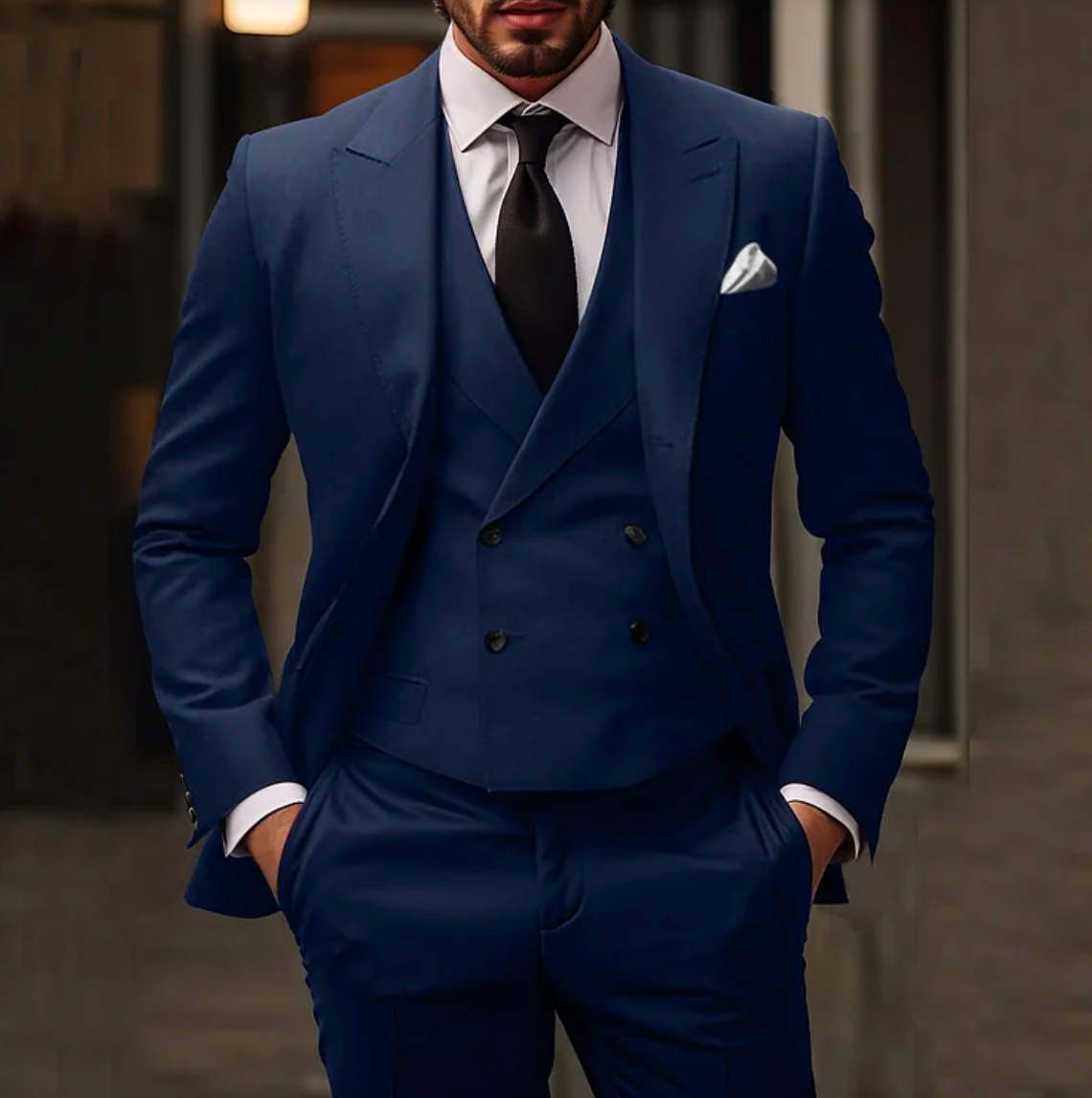 Costume trois pièces élégant pour homme