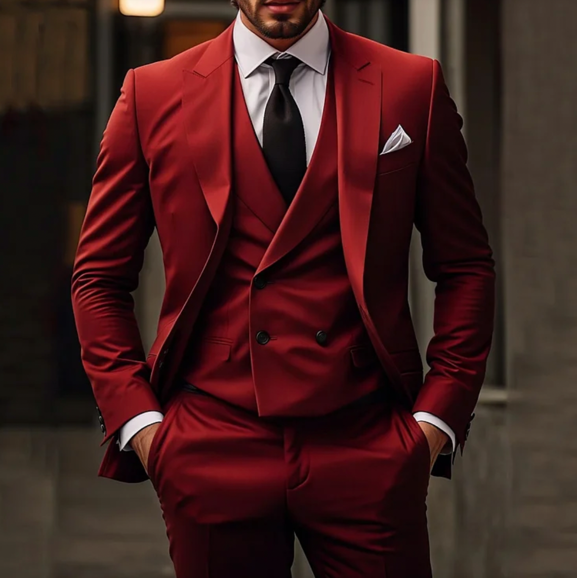 Costume trois pièces élégant pour homme