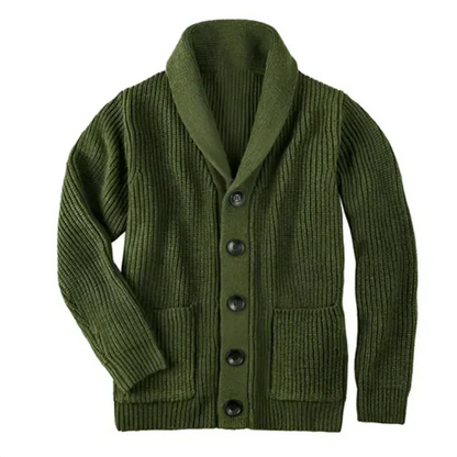 Gilet en maille chaud motif épais pour hommes