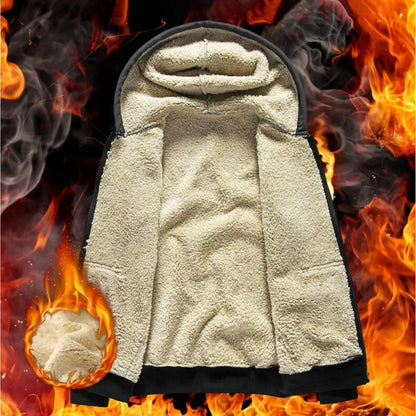 Weiches Winter-Hoodie aus Merinowolle - IdealeKleiden