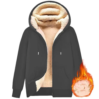 Hoodie doux d'hiver en laine mérinos