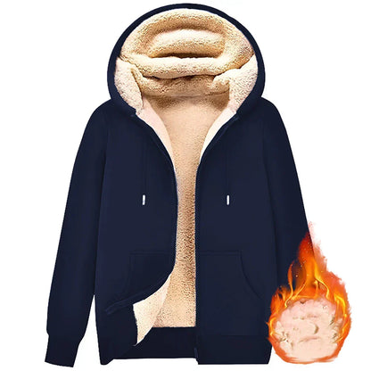 Hoodie doux d'hiver en laine mérinos