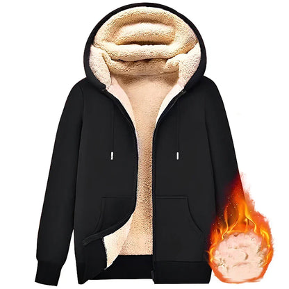 Hoodie doux d'hiver en laine mérinos